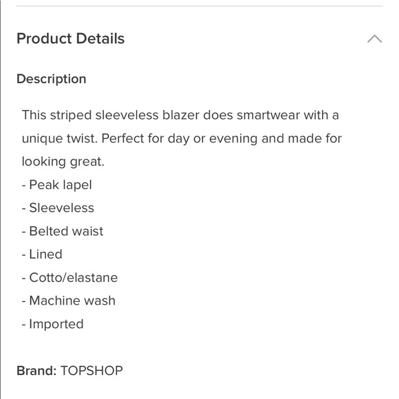 Topshop Sleeveless Blazer - Picture 7 of 7